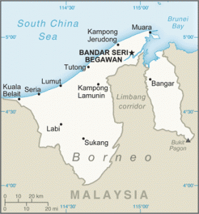 Carte du Brunei