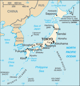 Carte du Japon