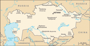 Carte du Kazakhstan