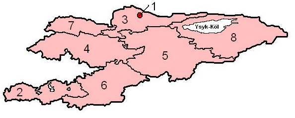 Divisions du Kirghizistan