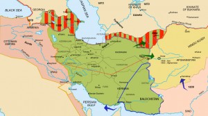 Les changements de frontières de l'Iran