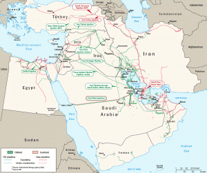 Le pétrole et le gaz au Moyen-Orient