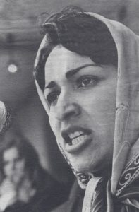 Meena lors d'un discours en 1982.