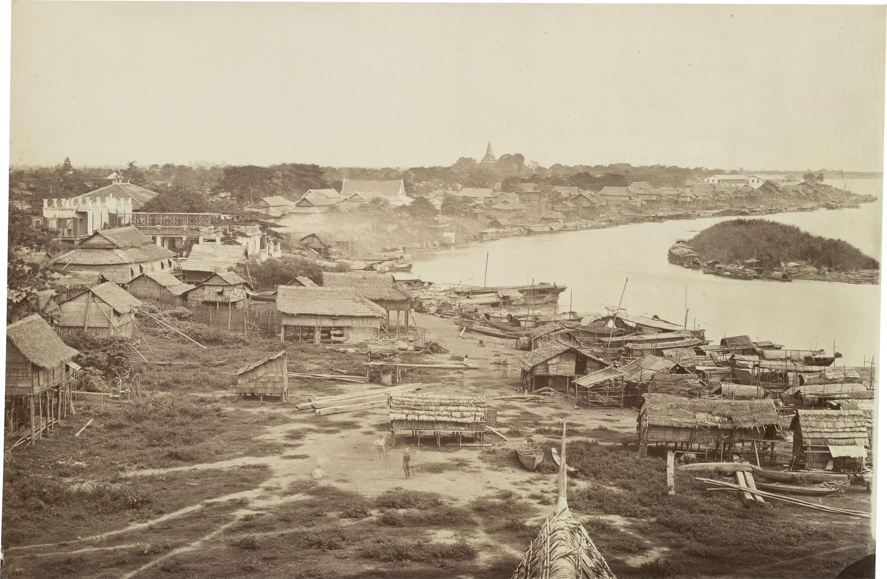Phnom Penh dans les années 1860-70.
